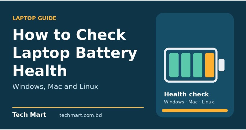 How to Check Laptop Battery Health (Windows, Mac, Linux)