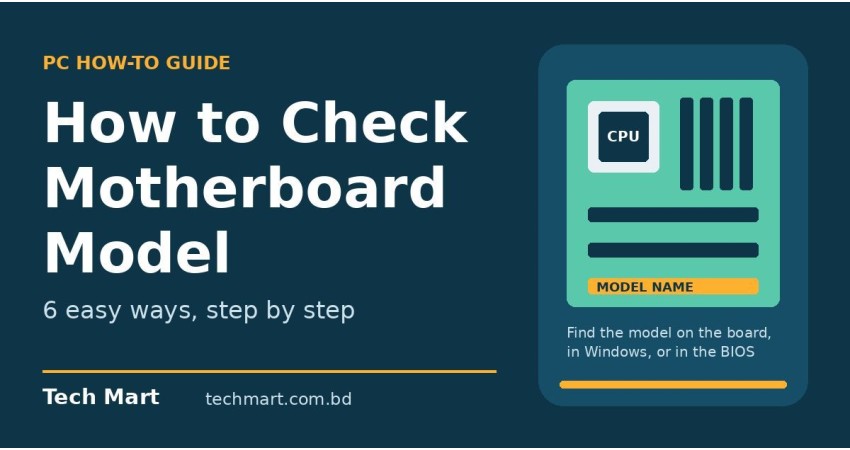 How to Check Your Motherboard Model (6 Easy Ways)