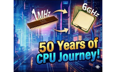 From 1 MHz to 6 GHz: The 50-Year Journey of CPUs