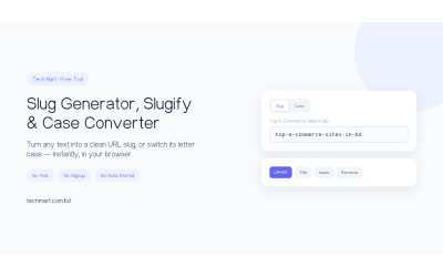 Why We Built a Free Slug Generator and Case Converter
