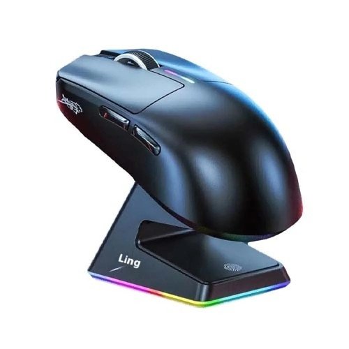 Lingbao M6 Tri-Mode Gaming Mouse with Dock