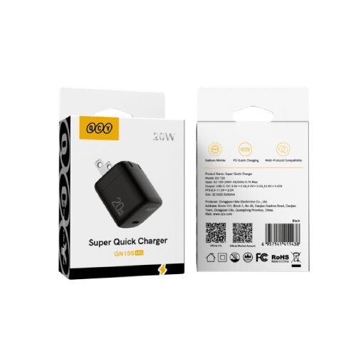 QCY GN105MG 20W PD Super Quick Charger
